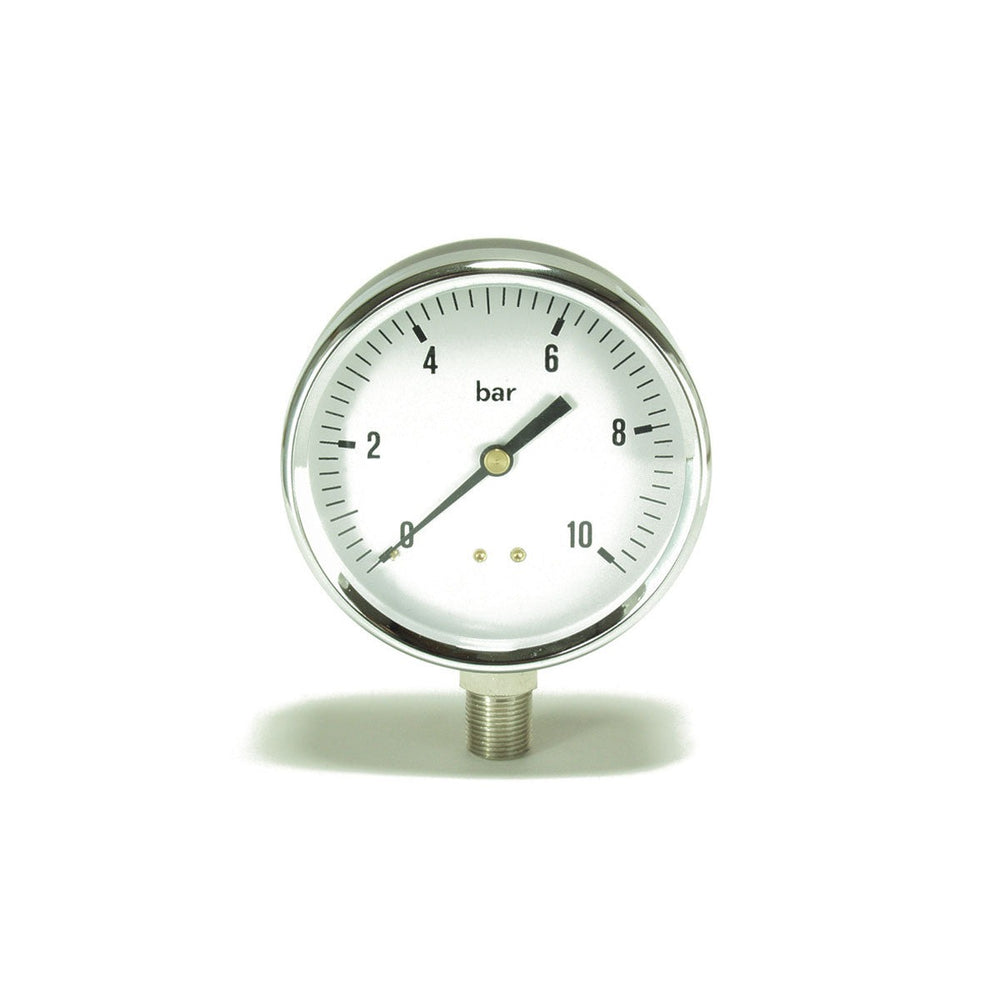 Radial pressure gauge Ø=100 mm 0-10 bar 3/8"