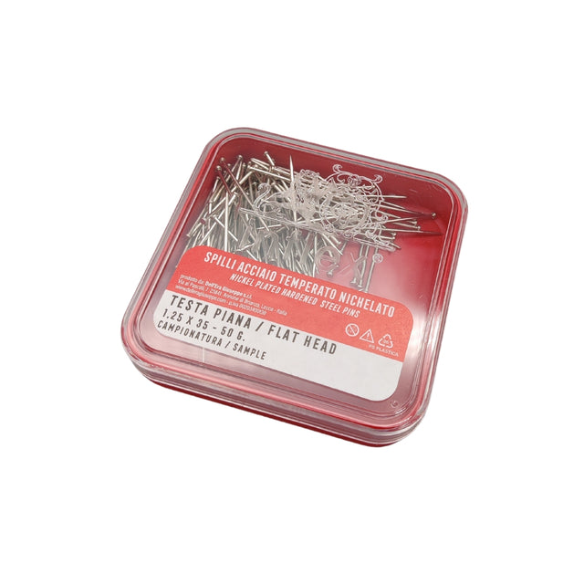 Inflex spilli acciaio temperato nichelato testa piana