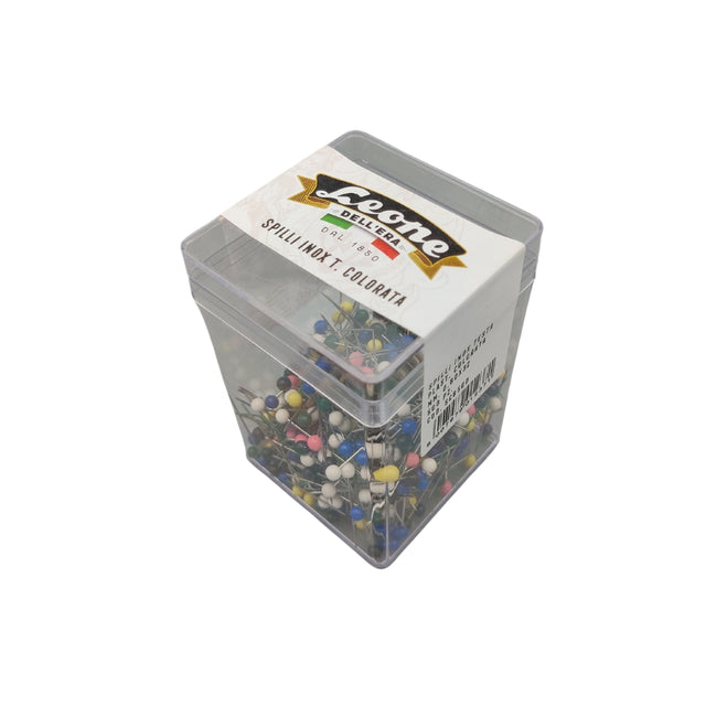 Leone dell'Era spilli inox testa colorata