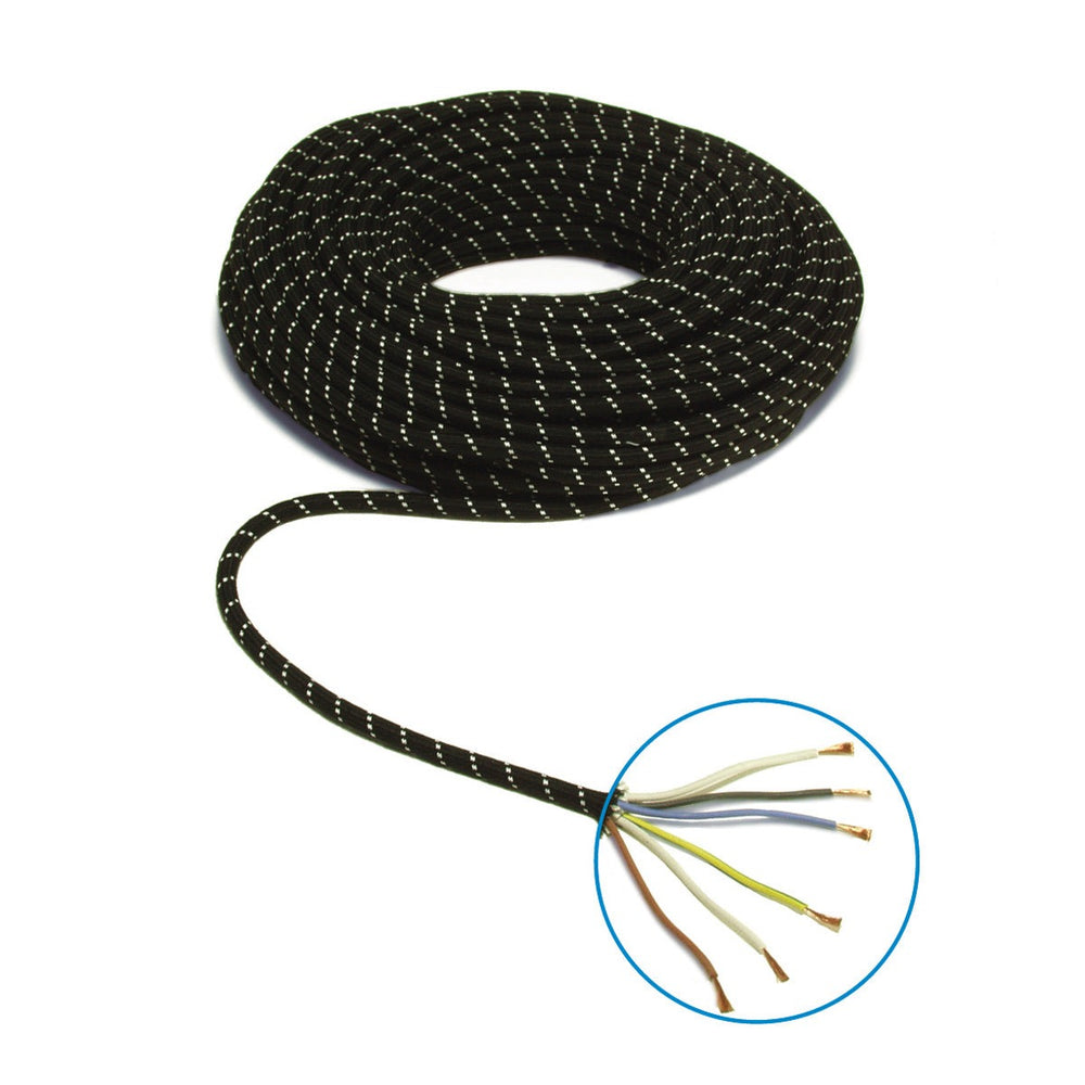 Universal 6-pole electric cord - per meter