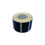 Adhesive labels 50x30 mm black coated paper - single track (2500 pcs)