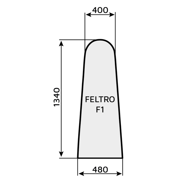 Feltro universale F1 (forma C)