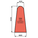 Schiumato siliconico rosso SS6 Maxi (Tavoli forma C)