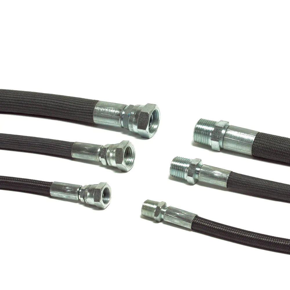 Tubo teflon calzato inox raccordato M-F 1"-1"